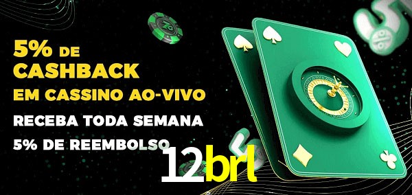 Promoções do cassino ao Vivo 12brl